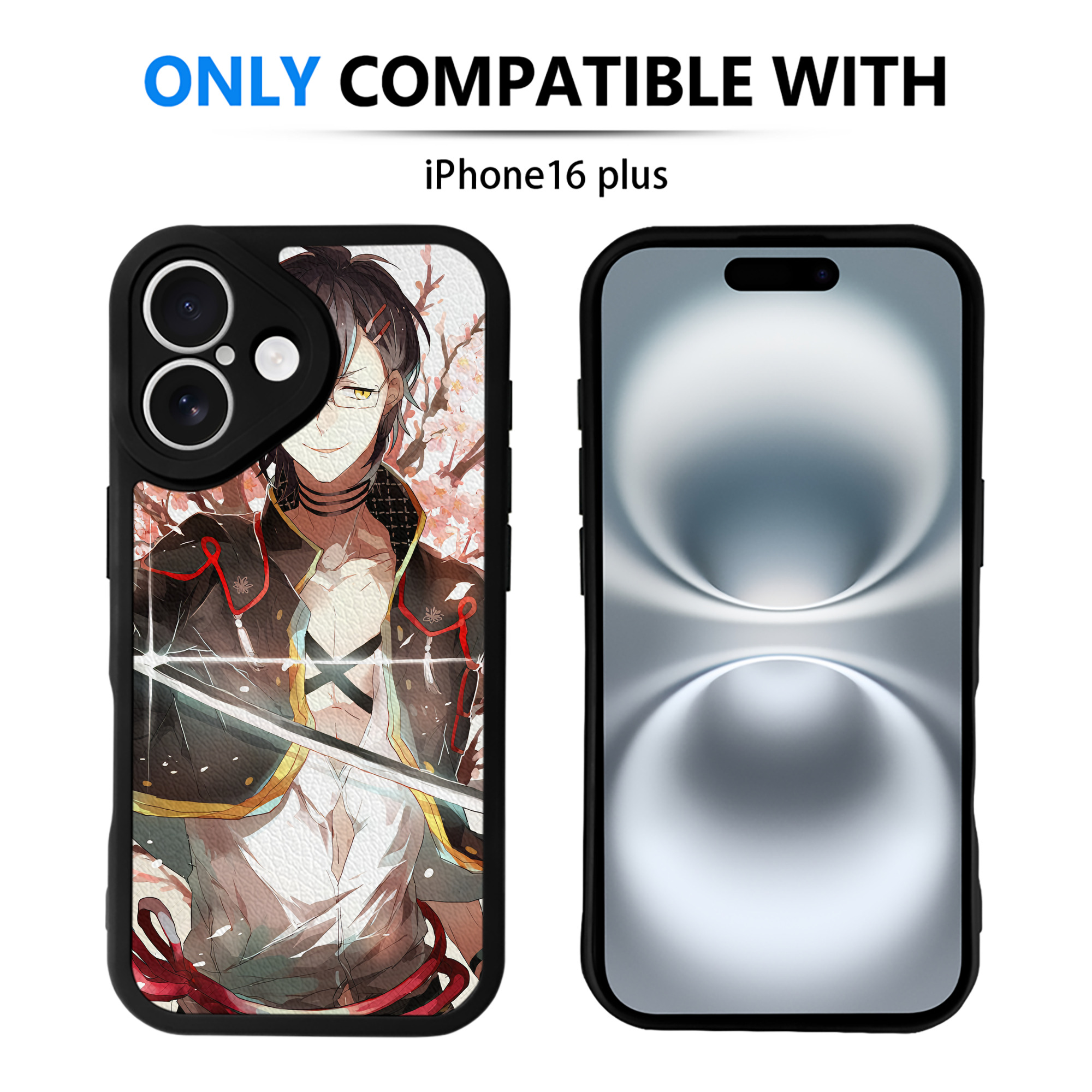 （画像用） 刀剣乱舞 Touken Ranbu 【iPhone 16シリーズ対応】シリコンスマホケース（レザー調） 材質：シリコン
